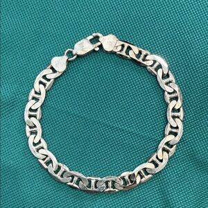 Men’s 8” Sterling Silver Chain Bracelet